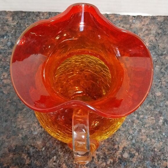 Vintage Blenko Amberina Pitcher - Picture 2 of 7